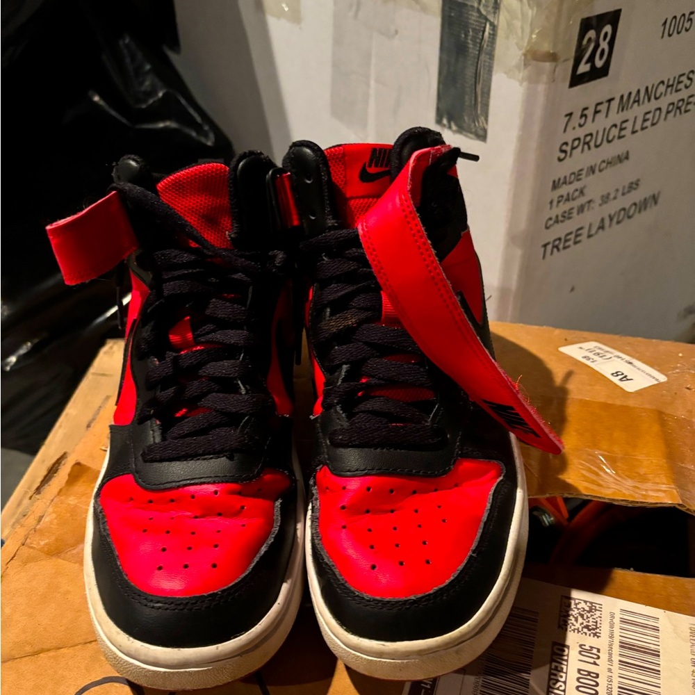 Nike Red and Black Sneakers for Ultimate Style